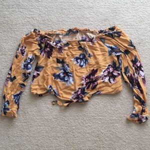 Kendall and Kylie collection off-shoulder top